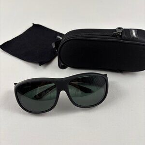 Cocoons C302G Fitover Pilot Sunglasses Flex2Fit Black Frames Gray Lens Polarized